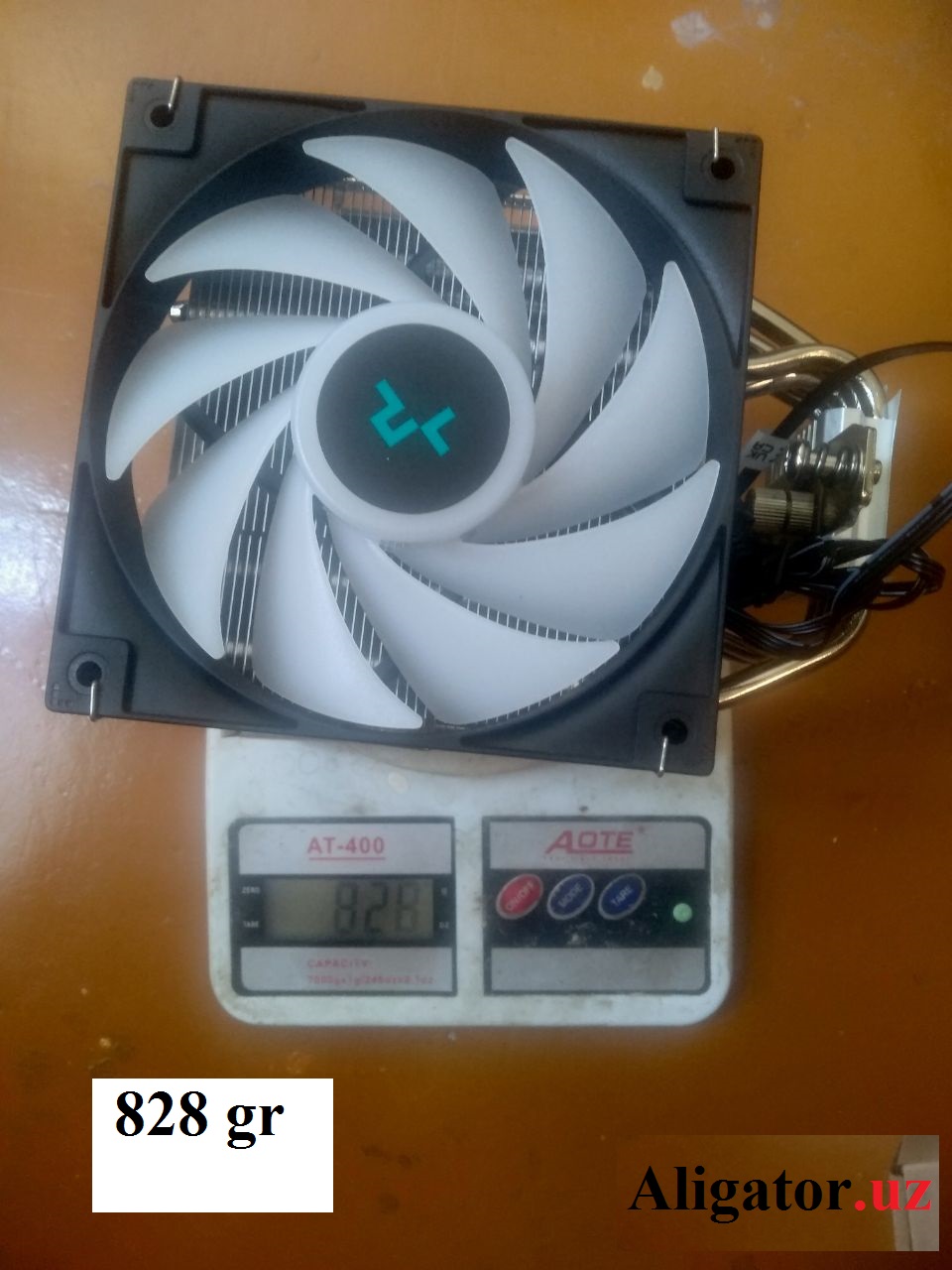 Вес радиатора и вентилятора DeepCool AG500 ARGB